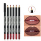 Waterproof Matte Lipliner Pencil Red Contour Tint Lipstick Long Lasting Non-stick Cup Moisturising Lips Makeup 12 Colors