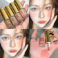 Brown Glitter Liquid Eyeshadow Stick Contour Blush Pigment Fine Shimmer Matte Natural Cheek Milk Coffee Shadow Cream Eye Makeup