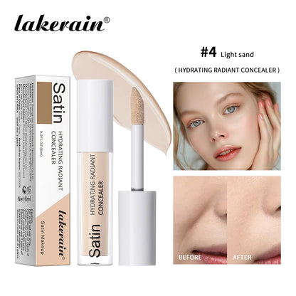 Lakerain Hydrating Radiant Concealer Liquid Foundation Texture High Coverage Long-Lasting Oil Control Hydrating Skin Concealer