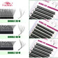 FADVAN 3D/4D/5D W Shaped Double Tips Eyelashes Extensions Natural Softlight Volume Fanning Lashes 0.07 Curl C D Black Eyelashes