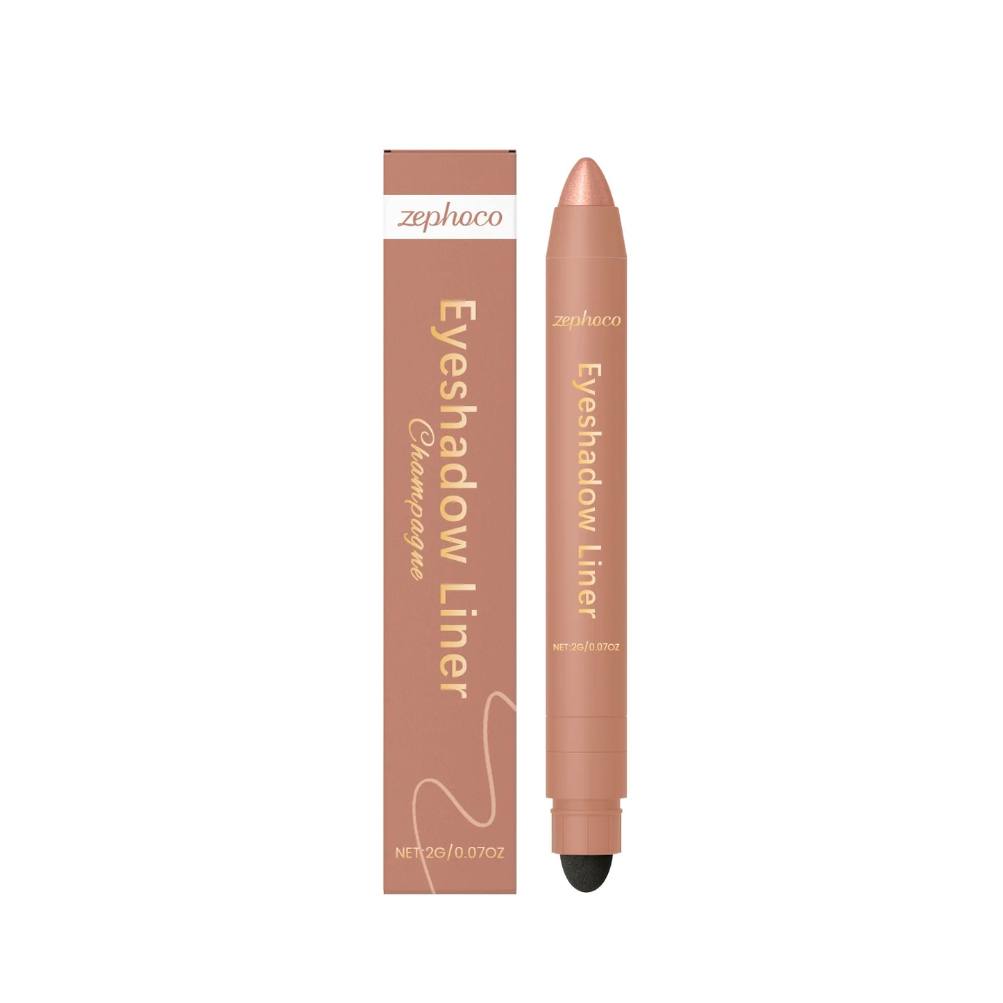 2in1 Eyeliner Pen Smudge Proof Waterproof Formula Long Lasting Wear Beginners Daily Makeup Smooth Application Eye Shadow Liner