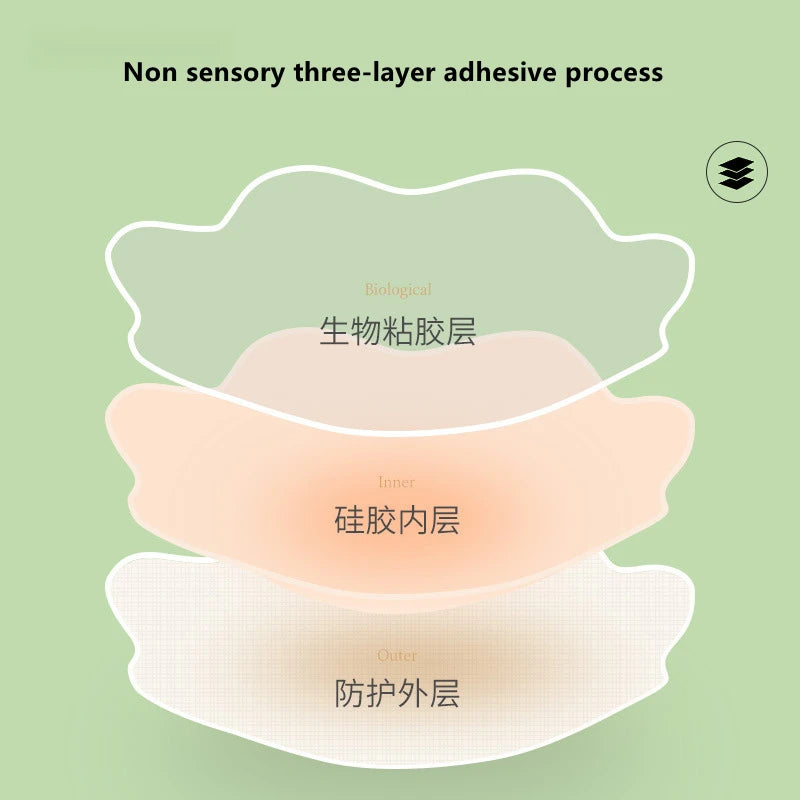 Wholesale Women Lift Up Invisible Reusable Self Adhesive Silicone Breast Lift Tape Nipple Cover Chest Paste Party Dress Bras
