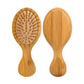 Natural Bamboo Hair Brush with Air Cushion - Scalp Massage, Anti-static Detangling Comb for Daily Hair Care & Styling