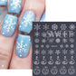 3/6pcs Christmas Nail Art Stickers 3D Snowflake Bow French Line Design Decals DIY Self-Adhesive New Year Manicure Decoration