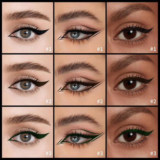 Waterproof Eyeliner Pen Matte Liquid Eyeliner 17H Long Wear Sweat Proof Smudgeproof Stain-free Ultra-fine Liquid Cosmetics