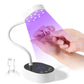 UV Nail Lamp Gooseneck Mini UV Light Gel Nails Portable 36W Rechargeable LED Auto Sensor Nail Dryer for Salon Home DIY Use