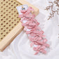 RAINBOW BOWS 10Pcs Kids Sweet Solid Color Mini Bows Hair Clip Baby Girls Ballet Style Ribbon Braided Hair Accessories Wholesale