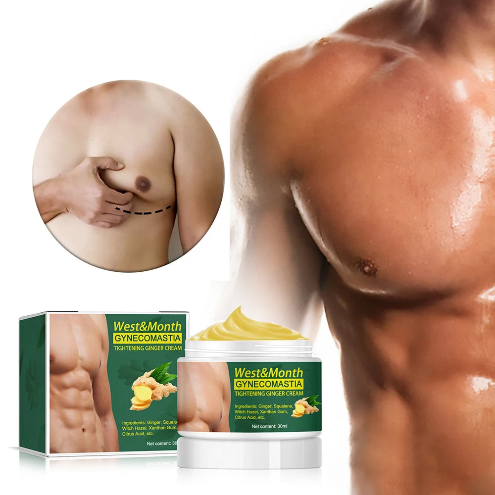 Gynecomastia Tightening Ginger Cream Weight Loss Cream Abdominal Muscle Fat Reduction Cream Fat Burning Cream For Men Women 30ml