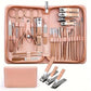 30pcs Professional Stainless Steel Nail Clipper Set Green Nail Tools Manicure  Pedicure Set of 30pcs Travel Grooming Kit