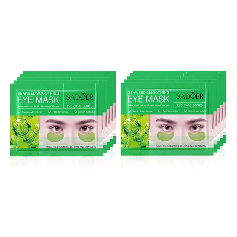 5/10/20 Pairs SADOER Crystal Collagen Eye Mask Anti Dark Circles Removal Eyes Bags Moisturizing Eye Patches for Eyes Skin Care