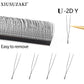 XIUSUZAKI  U-Shaped YY 3D 4D 5D Eyelash Extensions New Style U Lashes Extension Mink Premade Volume Fans Individual False Lashes