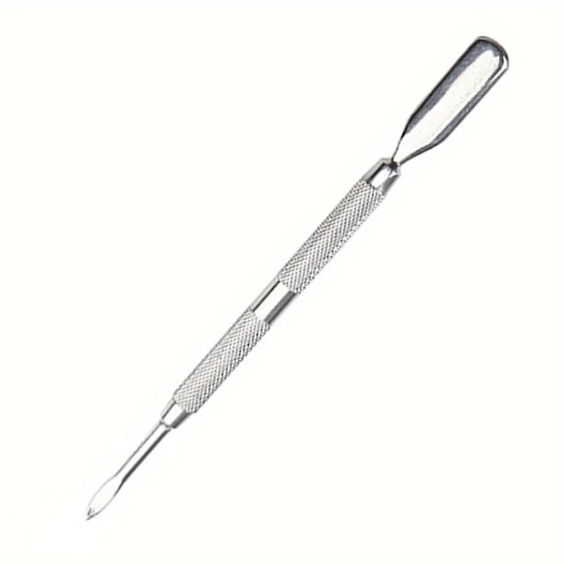 Multicolor Double-ended Stainless Steel Cuticle Pusher Dead Skin Push Remover For Pedicure Manicure Nail Art Cleaner Care Tools