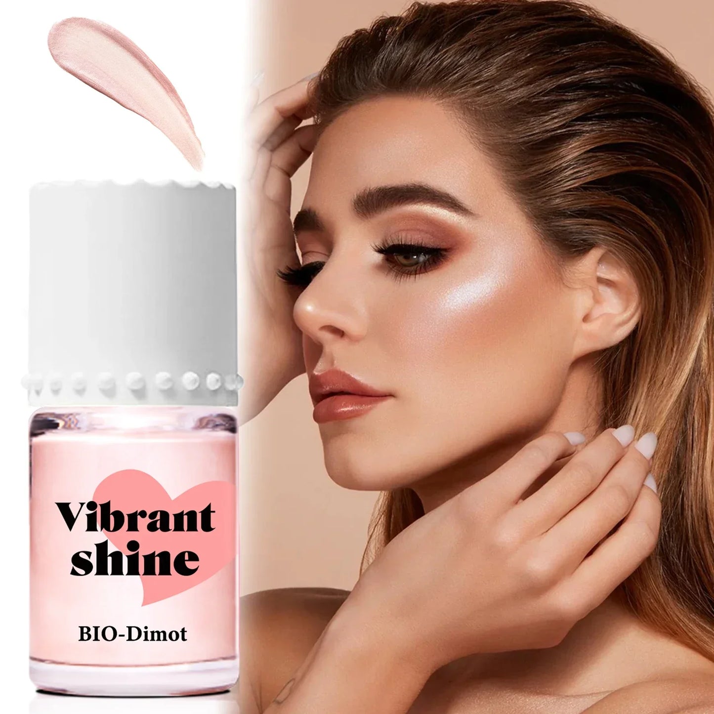 Face Liquid Highlight Fluid Makeup Face Shimmer Shine Highlighter Iluminador Maquillaje Bronzer Contouring High Lighter