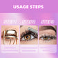QIBEST Sliver Gold Purple Glitter Mascara Quick Dry Lasting Waterproof Curling Thick Shiny Eyelash Diamond Mascara 3 Colors
