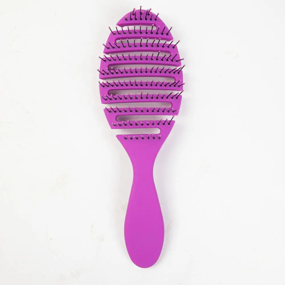 4 Colors Detangling Hair Brush Flexible Vented Curly Hairdressing Hair Brushes Salon Hairdressing Accessories