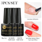 MTSSII 6PCS/Set Sparkly Red Roes Red Gel Nail Polish Shinning Nail Art LED UV Gel Varnish Nail Supplies Manicure Kit for Nails