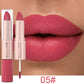 1/3pcs 2 in 1 Velvet Matte Lipstick Set Double Head Lip Gloss Kit Non-stick Cup Lip Tint Long Lasting Waterproof Lipstick Makeup