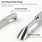 Double-Head Angled Hoof Cuticle Pusher Stainless Steel Bevel Nail Art Manicure Stick for Personal Hygiene And Grooming