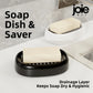 Joie Silicone Soap Dish Soap Saver Drain Soap Tray Self Draining Soap Holder Bathroom Soap Rack Shower Soap Storage Rack