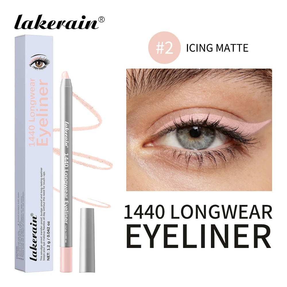 Longwear Eyeliner Smooth Precise Tip Waterproof Smudge-proof Long Lasting Wear Rapid Shaping Soft Mist Makeup Smokey Eyeliner