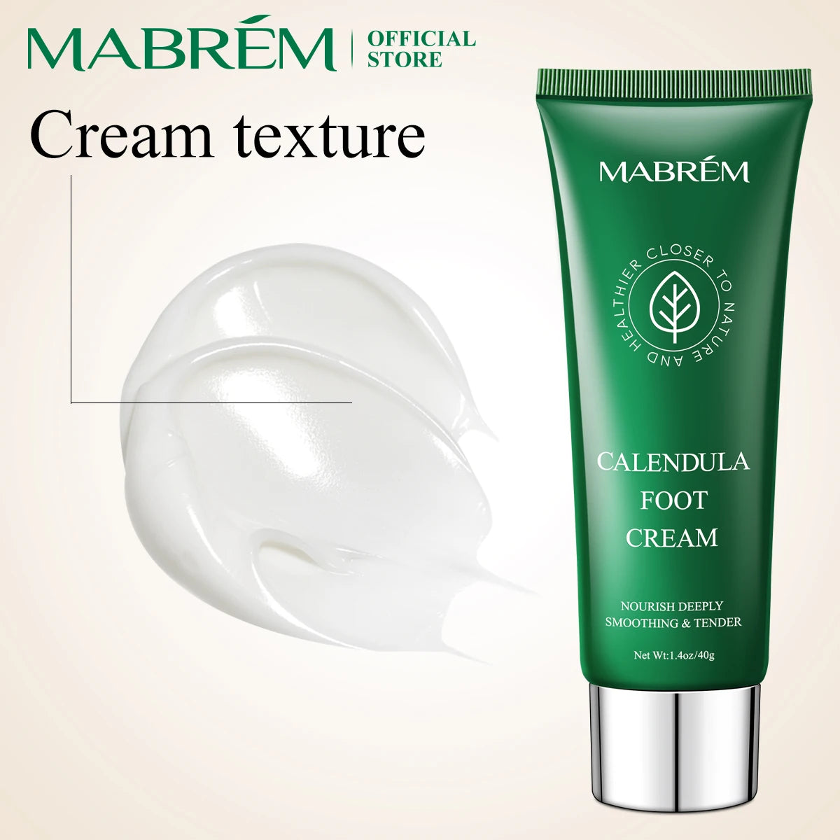 MABREM Anti-cracking Foot Cream Anti-freeze Moisturizing Protection Cream Exfoliating Foot Cream 40g