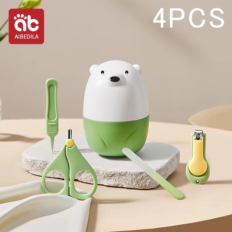 Newborn Baby Nail Scissor Baby Nail Care Tool Kid Safe Portable Nail Clipper Trimmer Tweezer with Box Children Manicure Kit