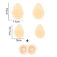 Ultra-Thin Silicone Bra Drop-Shaped Nipple Covers  No Glue Self-Adhesive Sticky Push Up Pasties  Lift Breast Pads for Women