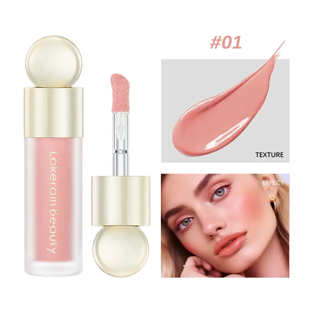 4 Colors Liquid Highlighter Brighten Skin Tone Highlighter Lightweight High Glossy Finish Natural Glow Liquid Luminizer Makeup
