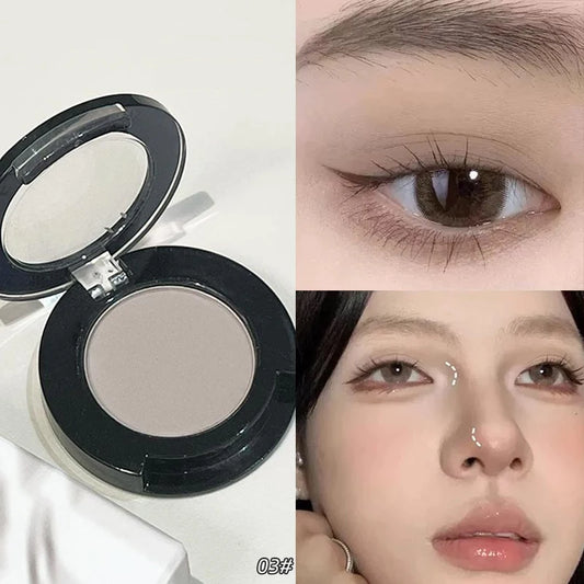 Eyeshadow Matte White Highlighter Brighten Palette Lasting Cement Grey Brown Nose Shadow Contouring Monochrome Eye Shadow Makeup
