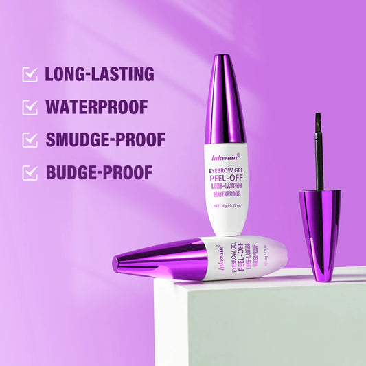 4Color Eyebrow gel Tint  peel-off waterproof Tattoo Brow Tint Smudge-Proof Sweat Resistant Waterproof non-sticky Cosmetics