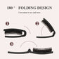 Foldable Nylon Bristle Hair Brush For Smoothing Detangling And Volumizing With Portable Design For Travel And Daily Use