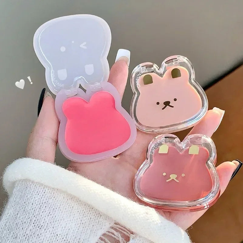 Water Light Cream Blush Matte Multi-purpose Highlight Cream Cute Rabbit Shape Blusher Pink Purple Cheek Tint Makeup Rouge Cream