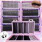 200/800 Pcs Lash Book Kit 8-16mm Premium Lash Extensions 30D 40D 50D 60D Reusable False Eyelashes for Beginners