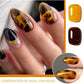 2PCS 15ml Two-Color Combination Set, Brown Yellow Dual-Color Nail Gel Kit