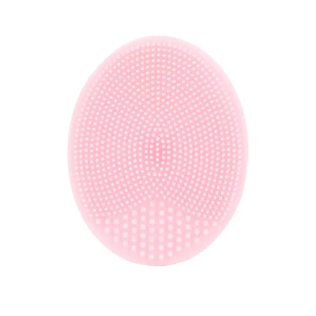 Silicone Face Wash Brush Clean Pores Baby Shampoo Brush Baby Bath Brush Soft Hair Round Shampoo Comb Home Use