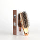 Electroplating Scalp Massage Comb Hair Detangling Brush Dry Wet Dual Use Wide Tooth Hairdressing Comb for Salon Home Travel