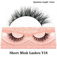 Half Eye Lashes Natural 3D Mink Short False Eyelashes Fluffy Wispy Cross Strip Fake Lashes Soft Half Eyelashes Extension Makeup