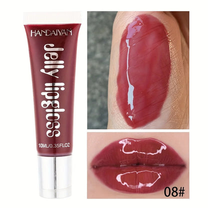 "Candy Glass" Jelly Lip Gloss | Mirror Shine + Fruit-Infused Nectar | Non-Sticky Doodle-Proof Oil | Plumping & Hydrating