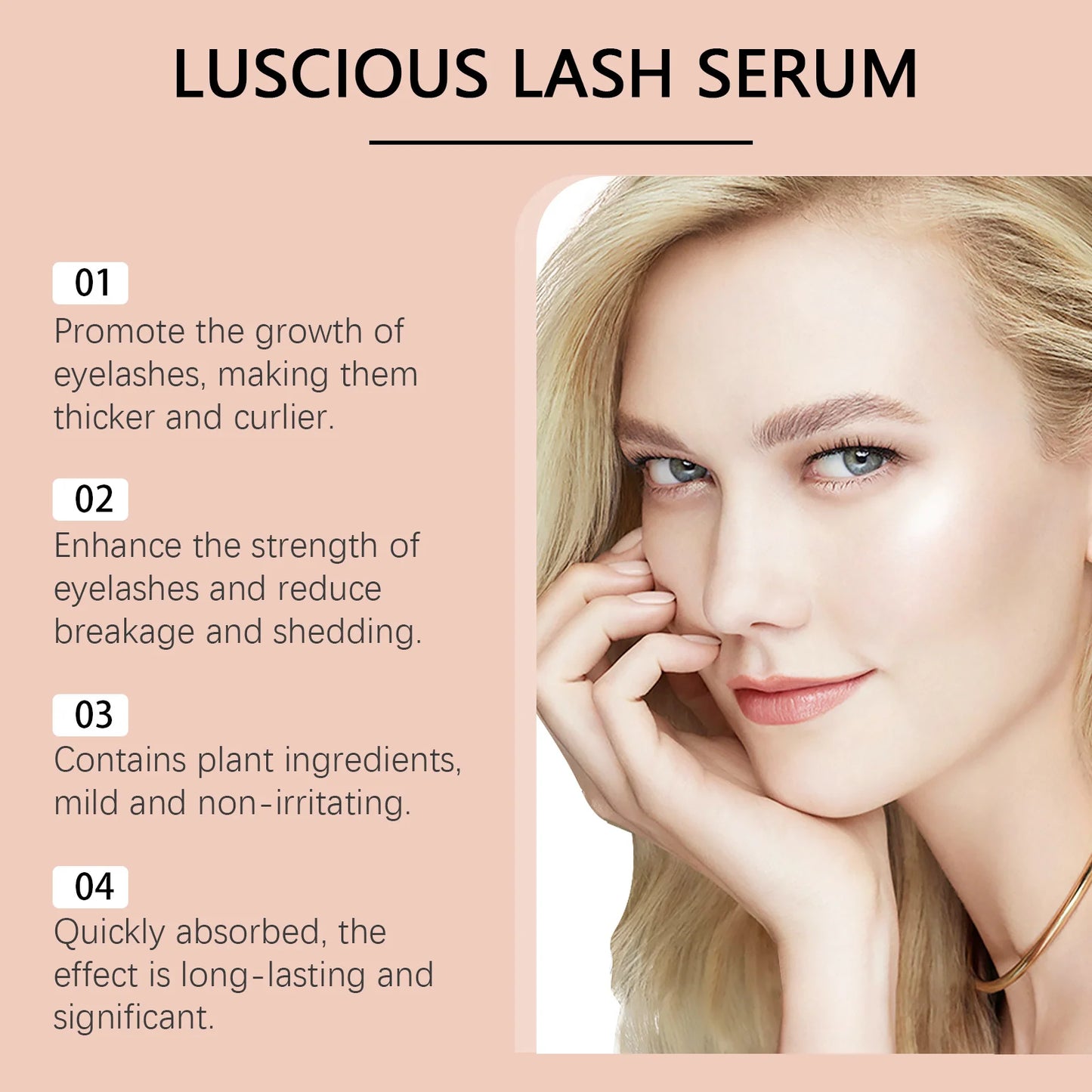 Eyelash Growth Serum Lifting Eyelashes Enhancer Eye Lash Fuller Thicker Nourish Longer Lengthening Moisturizing Eyebrow Essence