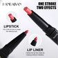 2 In 1 Matte Lipstick Pencil Double Head Lip Liner Pen Red Nude Long Lasting Waterproof Lady Charming Lip Pencil Makeup Tools