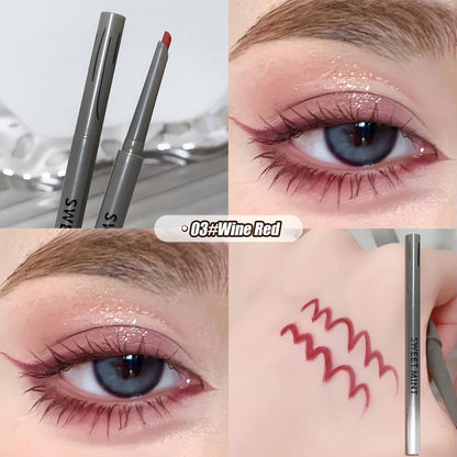 Smooth Eyeliner Gel Pen Matte Lower Eyelid Lying Silkworm Pencil Sweatproof Waterproof No Smudge Inner Eye Liner Stick Makeup