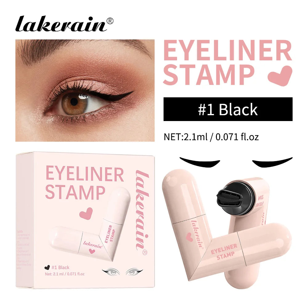 Waterproof Super Quick Eyeliner Fast Drying Liquid Eyeliner Smooth Easy Coloring Long Lasting Eye Liner Stamp Natural Eye Makeup
