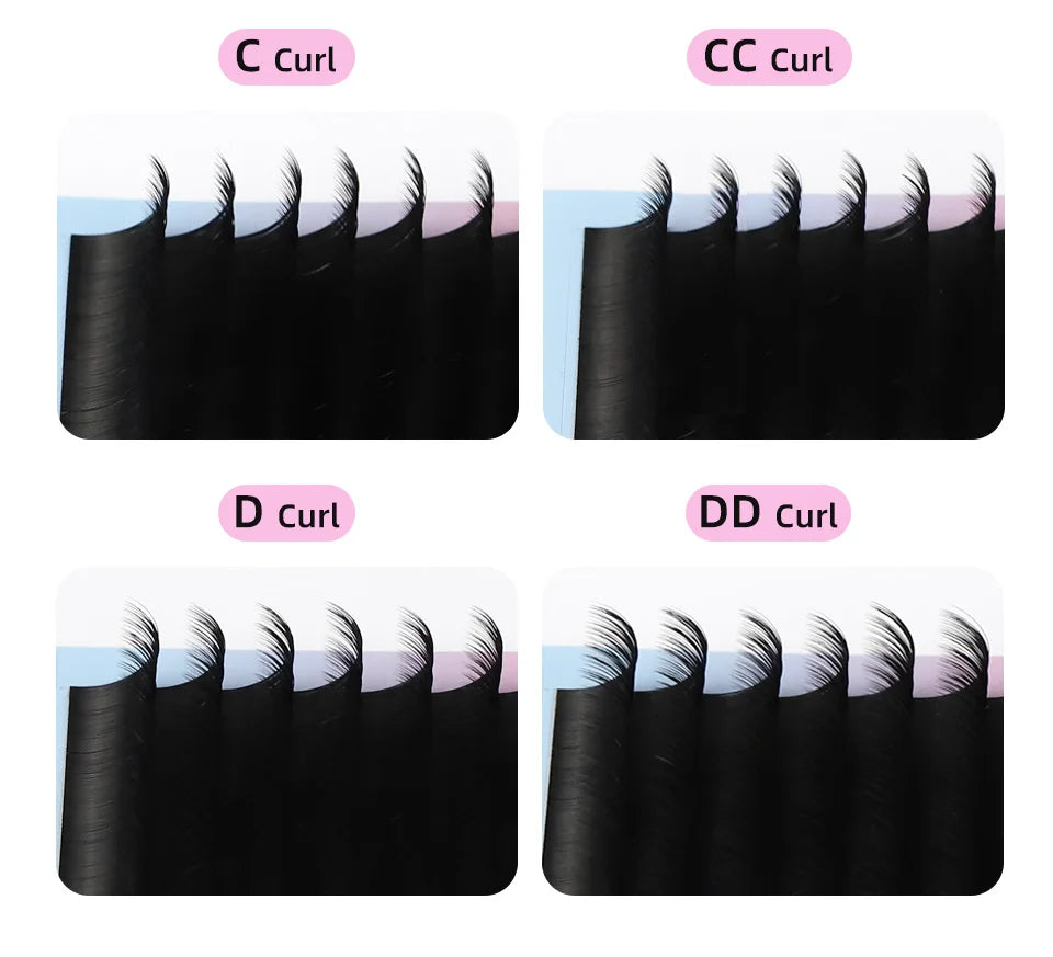 Rujade Russian Volume Lashes All Sizes 6-20mm Faux Mink Individual Eyelashes Extensions Long/Short/Lower Lash Cashmere Eyelashes