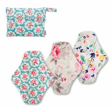 (3pcs pads + 1pc bag) per set ALVABABY Sanitary Napkin Reusable Menstrual Pads Sanitary Pad Cloth Women Hygiene Sanitary Towels