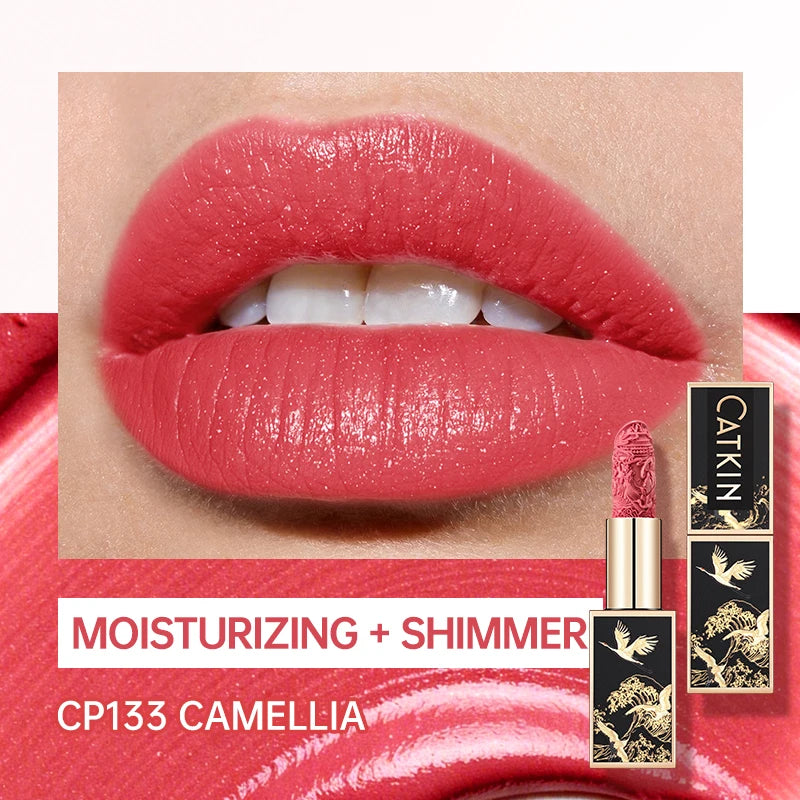 CATKIN Makeup Velvet Matte Lipstick, Hydrating Satin Long Lasting lipstick with Smooth and Creamy Texture