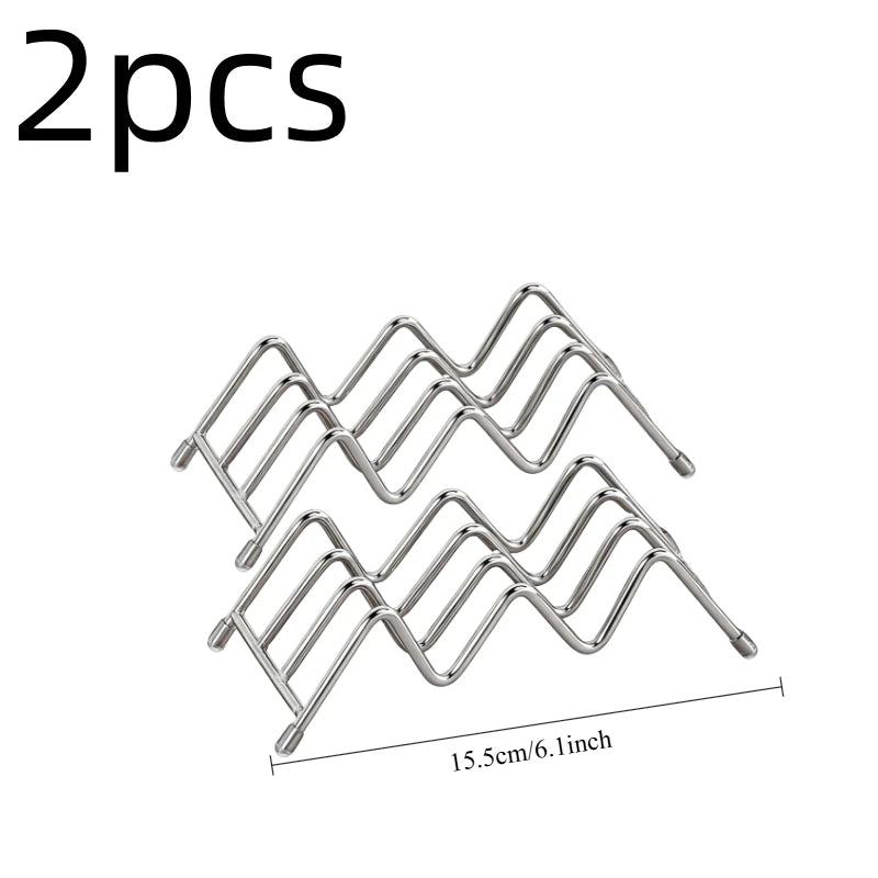 2pcs Wave Soap Rack Soap Box Soap Dish Soap Drain Box Bathroom Countertop Shelf Kitchen Storage Rack Multi-Compartment Soap Rack