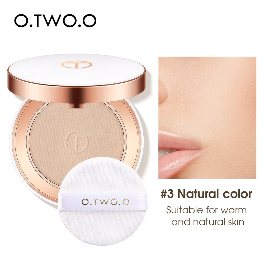 O. TWO. O Silky Soft Lightweight Setting Powder  Concealing Pressed Finishing Powder Oil-Control, Brightening Face Powder