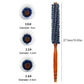 For Hair Curly Comb Barber Salon Anti Static Wood Natural Boar Bristle Hair Round Brush Hairdresser Styling Tool Teasing Brush