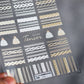 Gold Snowflake Bowknot Snowman Lovely Christmas 3D Self Adhesive Nail Art Sticker Rhinestone 5D Embossed Reliefs Manicure Decals