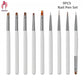 9PCS Nail Art Brushes Professional Nail Art Painting Pen Liner DIY Brush for Nail Art Design Manicure Tool Brown and Gray